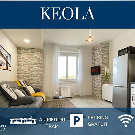 Homey Keola - Parking Prive Gratuit - Aux Portes De Geneve - Au Pied Du Tram - Appartement Avec 1 Chambre Et Un Grand Salon Avec Un Canape-Lit 앵빌리 외부 사진