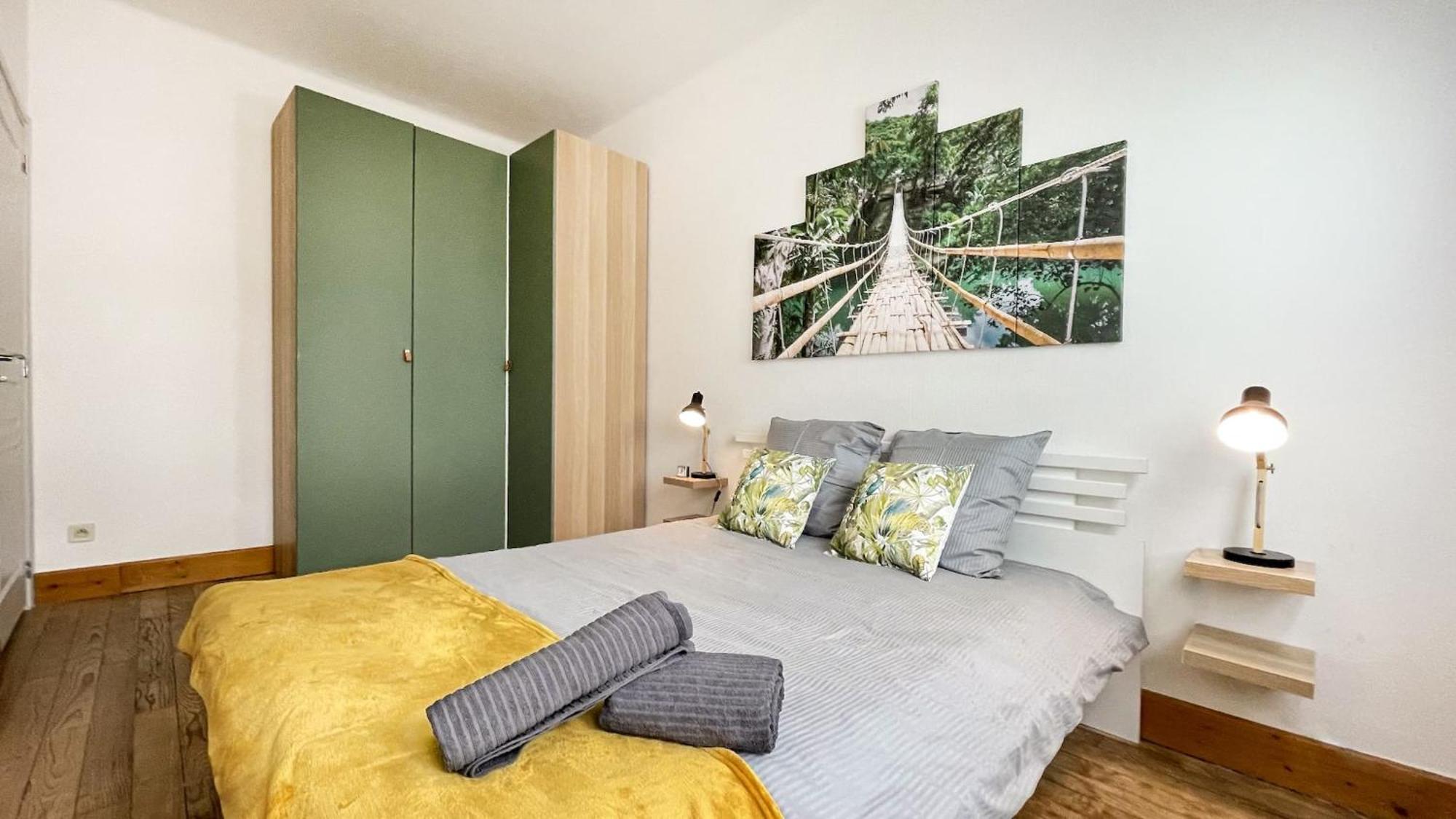 Homey Keola - Parking Prive Gratuit - Aux Portes De Geneve - Au Pied Du Tram - Appartement Avec 1 Chambre Et Un Grand Salon Avec Un Canape-Lit 앵빌리 외부 사진