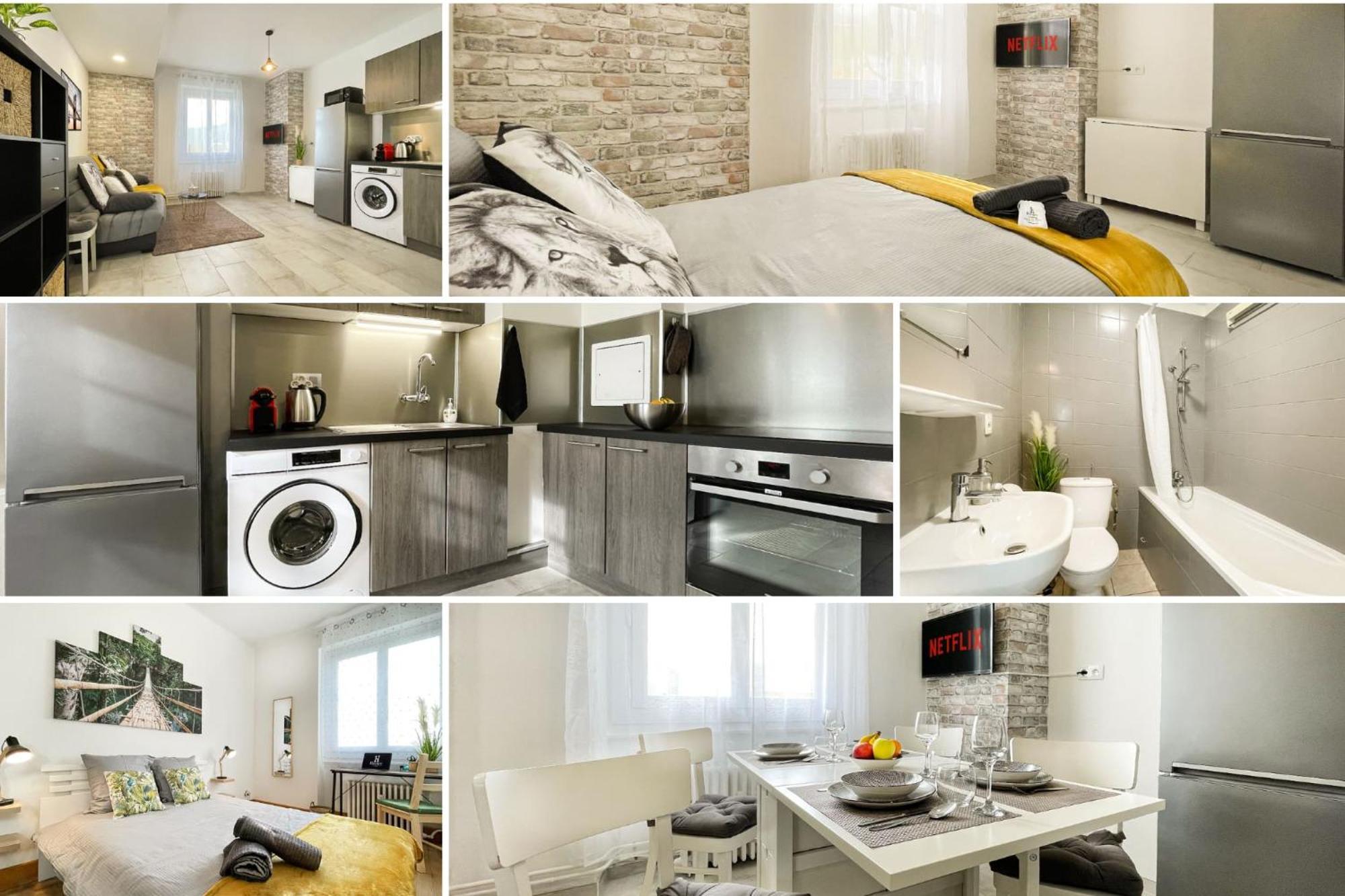 Homey Keola - Parking Prive Gratuit - Aux Portes De Geneve - Au Pied Du Tram - Appartement Avec 1 Chambre Et Un Grand Salon Avec Un Canape-Lit 앵빌리 외부 사진
