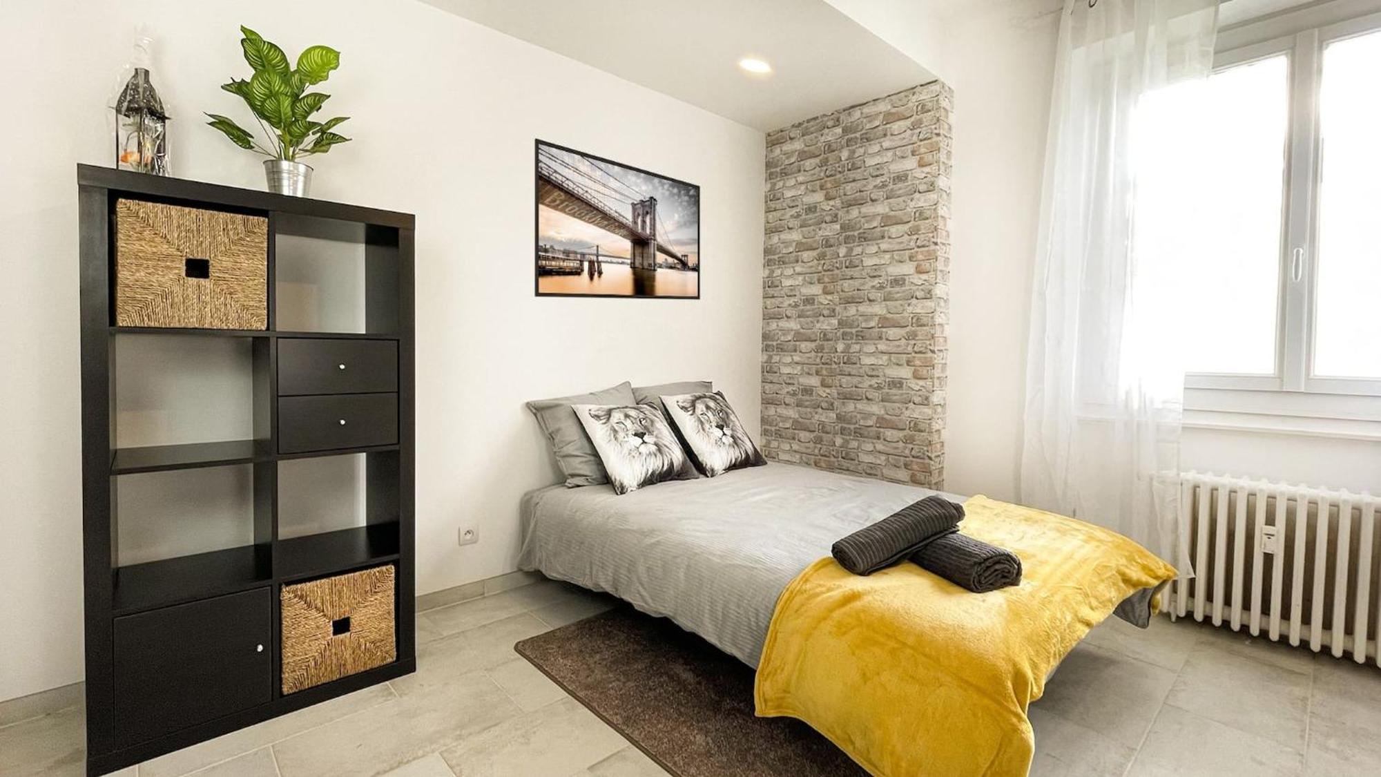 Homey Keola - Parking Prive Gratuit - Aux Portes De Geneve - Au Pied Du Tram - Appartement Avec 1 Chambre Et Un Grand Salon Avec Un Canape-Lit 앵빌리 외부 사진