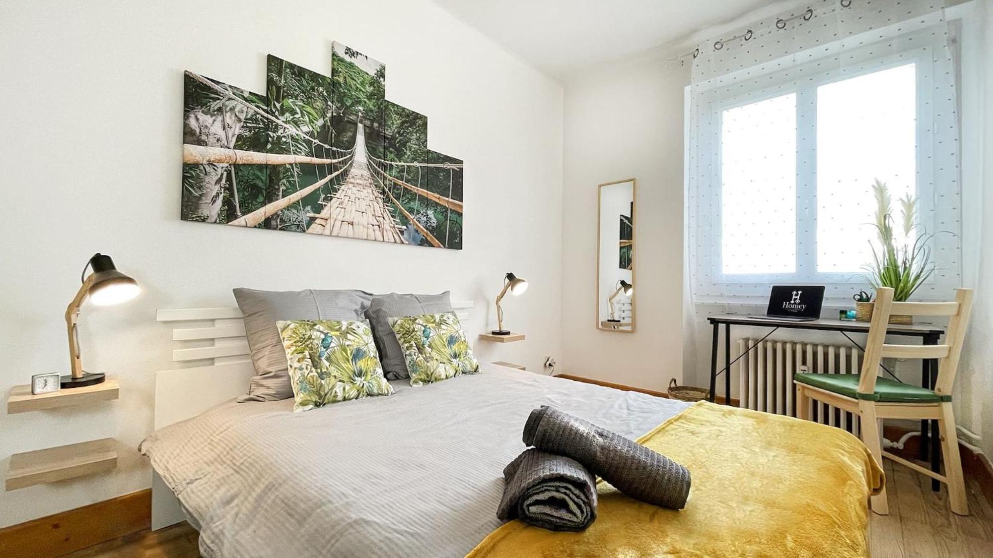 Homey Keola - Parking Prive Gratuit - Aux Portes De Geneve - Au Pied Du Tram - Appartement Avec 1 Chambre Et Un Grand Salon Avec Un Canape-Lit 앵빌리 외부 사진