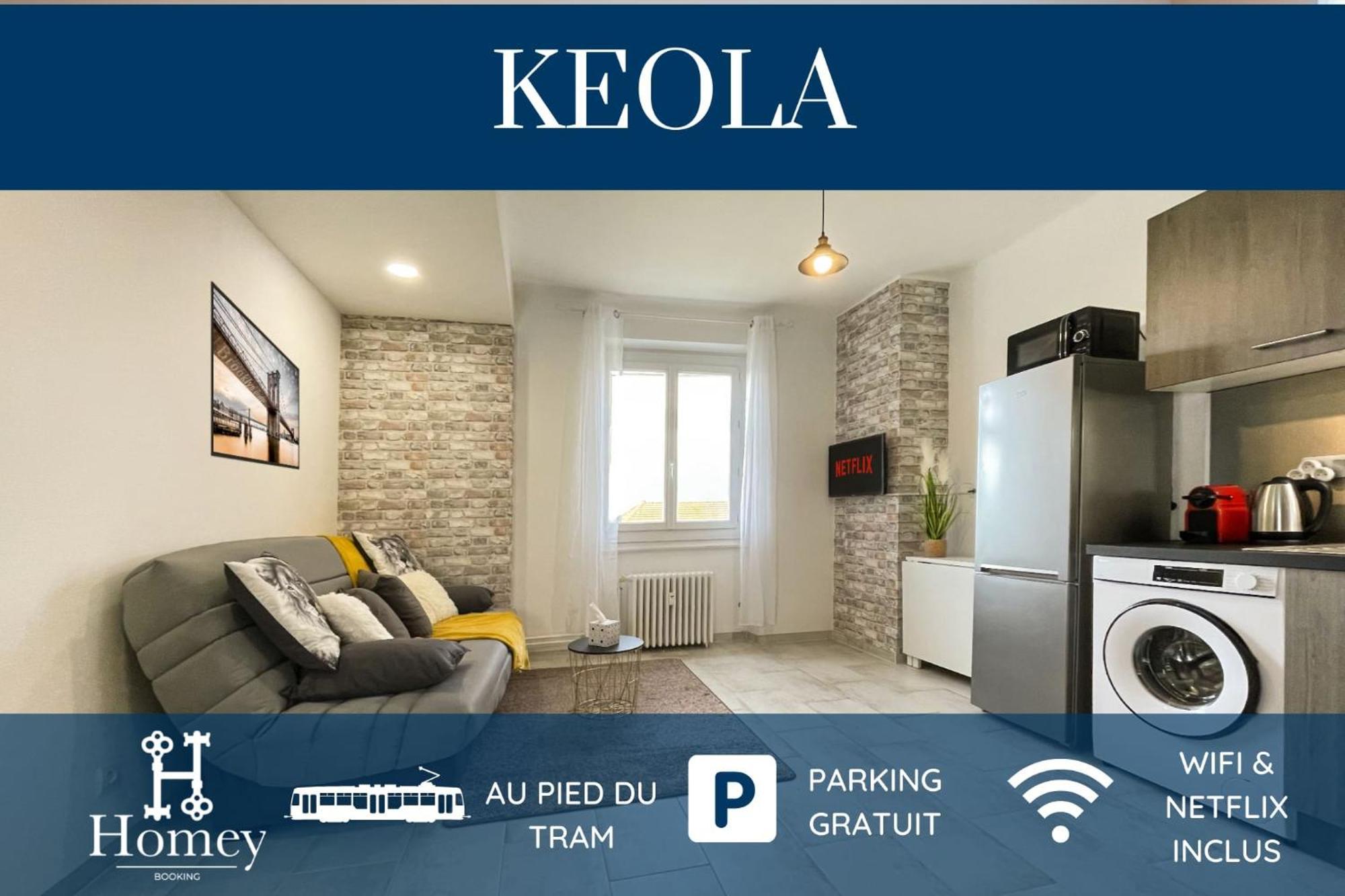 Homey Keola - Parking Prive Gratuit - Aux Portes De Geneve - Au Pied Du Tram - Appartement Avec 1 Chambre Et Un Grand Salon Avec Un Canape-Lit 앵빌리 외부 사진
