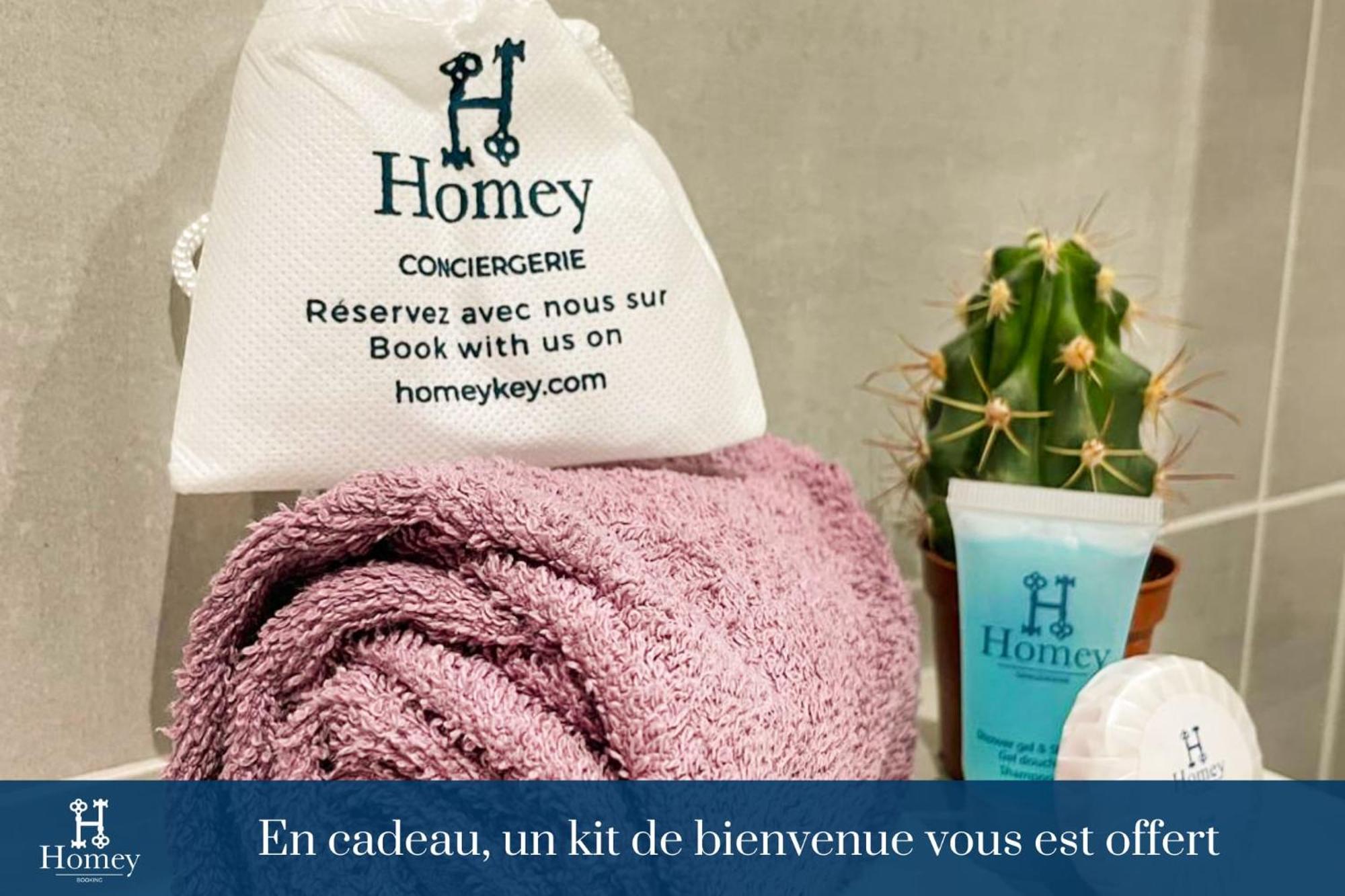 Homey Keola - Parking Prive Gratuit - Aux Portes De Geneve - Au Pied Du Tram - Appartement Avec 1 Chambre Et Un Grand Salon Avec Un Canape-Lit 앵빌리 외부 사진